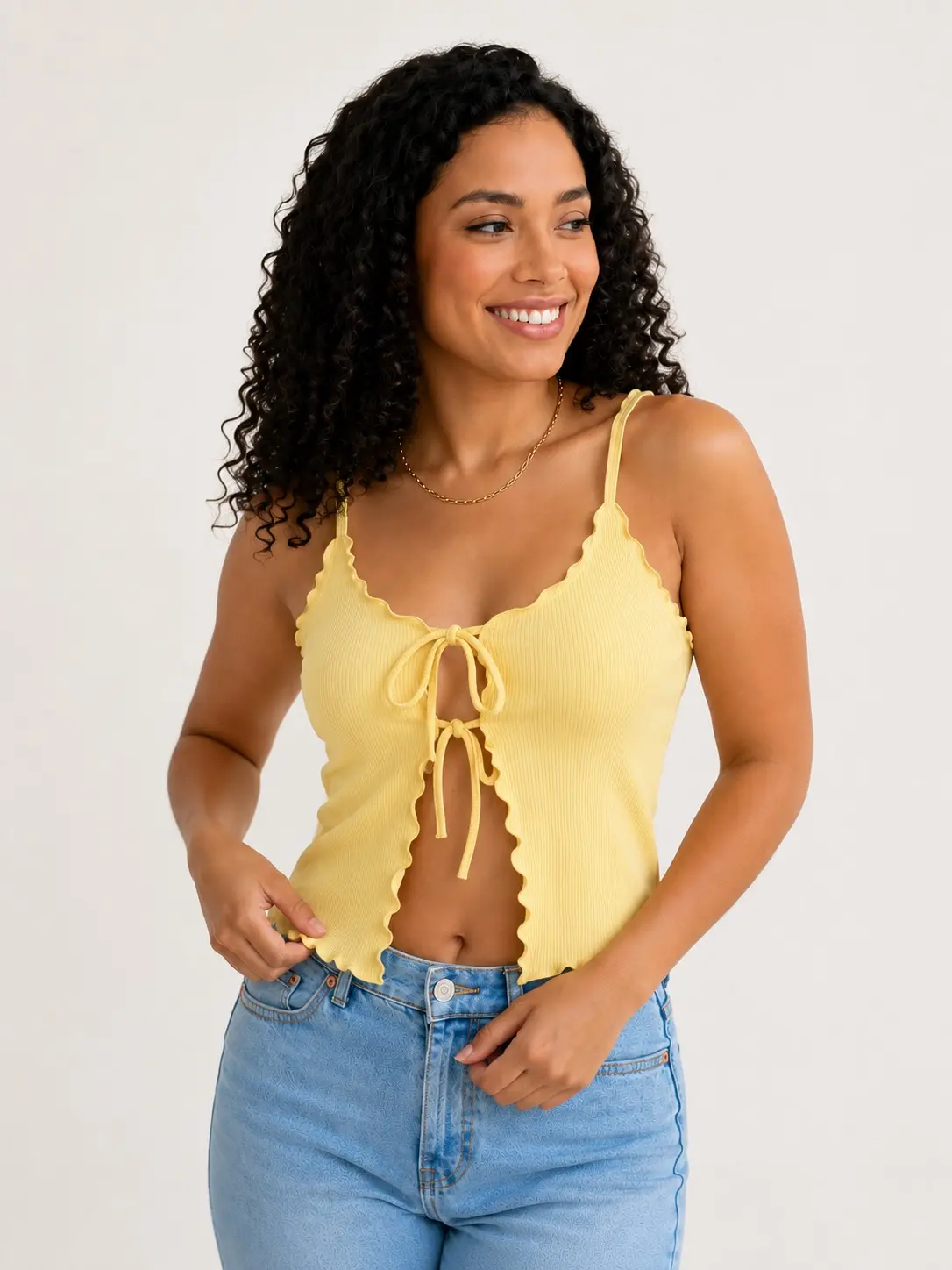 Blusa Top de Tirantes BLANCO - Imagen 4