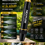 Boquilla pulverizadora negra y dorada para manguera, de alta presión y chorro ajustable para jardín y lavado de autos.