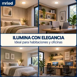 Set x3 Panel LED redondo de incrustar Pastel 24W - Ilumina tus espacios con luz clara y constante