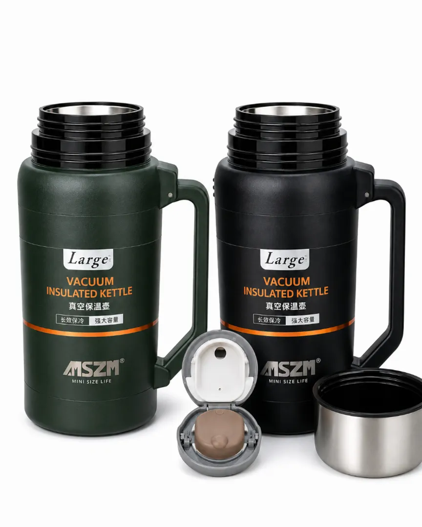 Termo de Acero Inoxidable Vacuum 1500 ml con Tapa Hermética y Doble Taza - Disfruta tus bebidas a la temperatura ideal durante todo el día