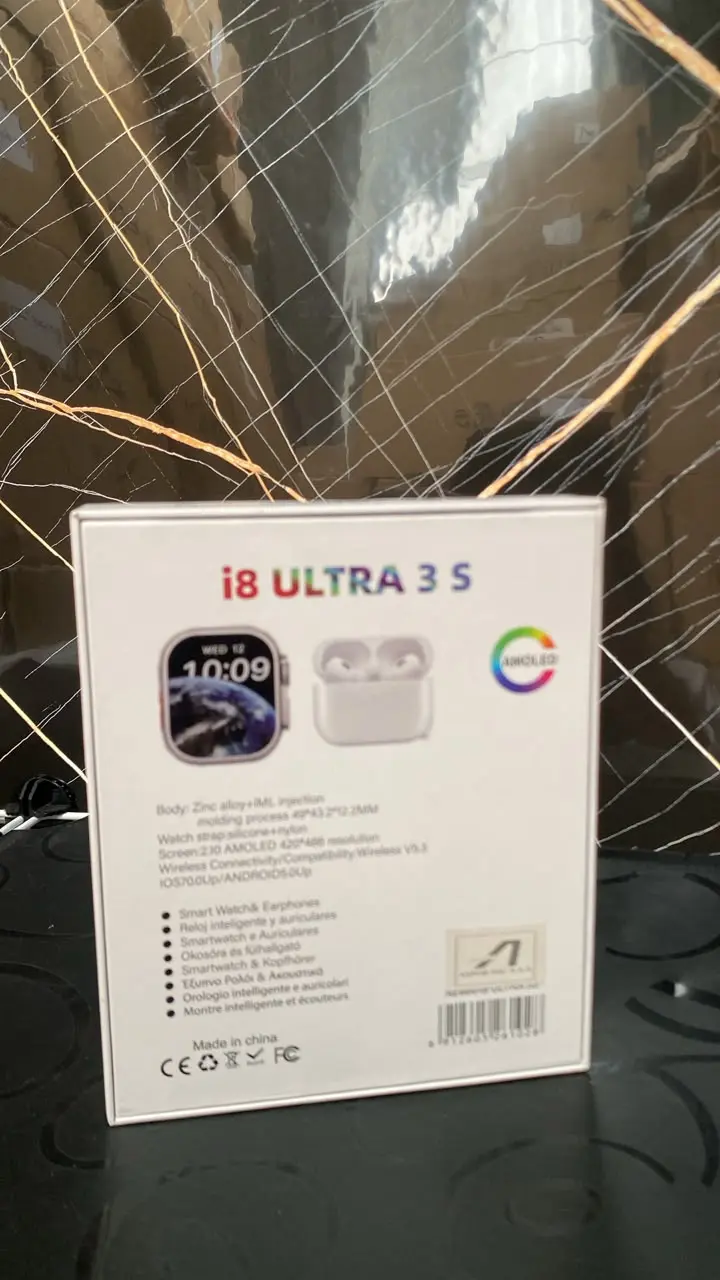 Smartwatch I8 Ultra 3S con audífonos y pantalla AMOLED - Centraliza tus llamadas y controla tu actividad física diariamente