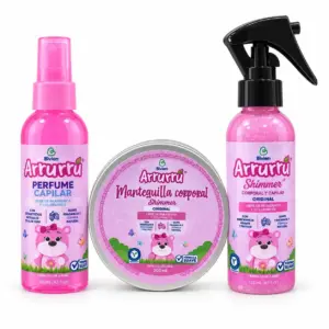 Kit Arrurrú Mantequilla Rosado Corporal y Capilar - Hidrata la piel y aporta brillo natural