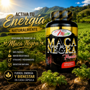 Set x2 Maca Negra Pura Multivitamínico en Cápsulas - Aumenta tu energía y rendimiento diario