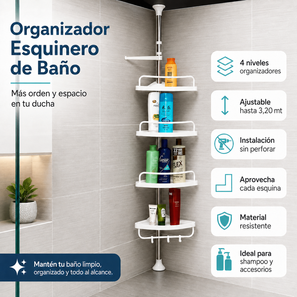 Esquinero de Baño Pro - Imagen 2
