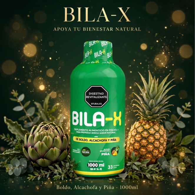 Set x4 Concentrado Líquido BILA-X de Boldo Alcachofa y Piña - Favorece la digestión y la función hepática natural - Imagen 2