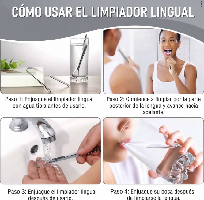 Kit Limpiador de Lengua X3 Acero y Envas - Imagen 4