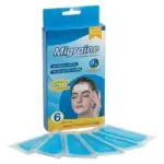 Parches de hidrogel y mentol para la migraña con efecto frío - Alivian el dolor pulsátil y relajan la tensión facial durante episodios de cefalea - Imagen 2
