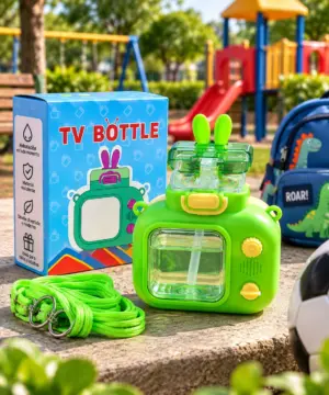 Set x2 Termo infantil diseño de cámara fotográfica - estimula la hidratación diaria de los niños