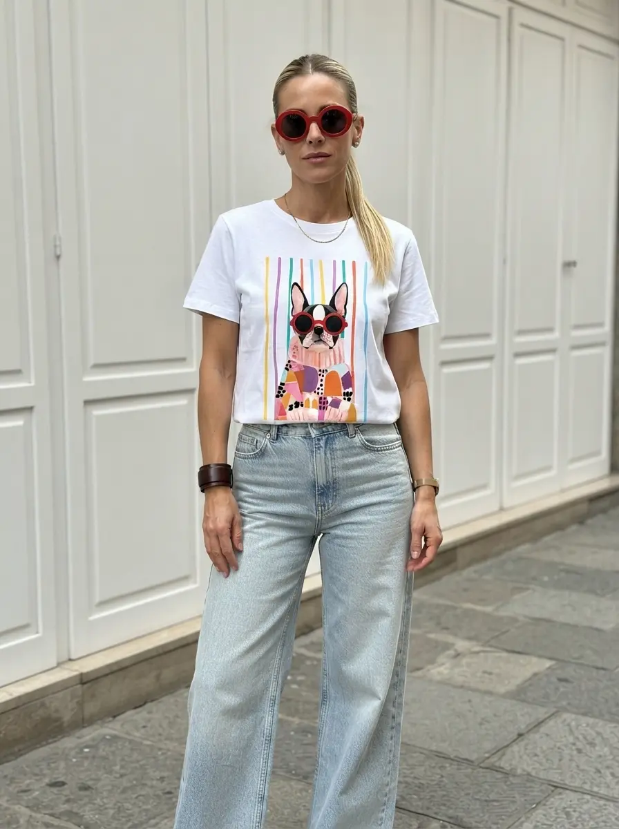 Camiseta de algodón unisex con diseño gráfico urbano - Disfruta máxima comodidad y frescura durante todo el día - Imagen 4