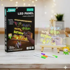 Tableta Mágica Luminosa LED de Acrílico para Dibujo - Estimula la creatividad infantil mediante trazos brillantes y dinámicos