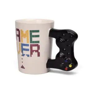 Taza de cerámica con diseño de control de videojuegos - Disfruta tus bebidas calientes mientras descansas