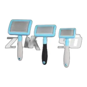 Set x2 Cepillo para perros y gatos con cerdas metálicas - Elimina nudos y reduce la muda de pelo en casa
