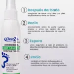 Set x2 Limpiador antimicrobiano para pies con árbol de té - Elimina hongos y neutraliza malos olores - Imagen 2