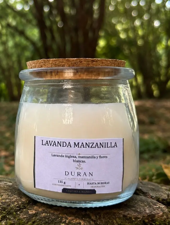 Set x2 Vela aromática artesanal de cera de soya con cuatro aromas - Creas ambientes relajantes para reducir el estrés diario