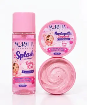 Combo de Splash Corporal y Mantequilla con Aroma a Colonia de Bebé - Hidrata profundamente la piel y aporta un brillo radiante