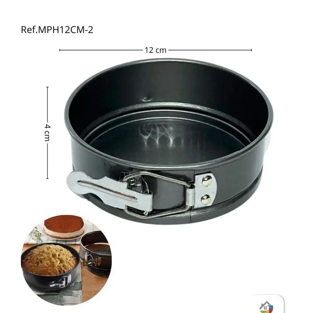 Set x2 Molde desmontable redondo para repostería de 12 cm - Hornea porciones individuales perfectas sin dañar tus postres - Imagen 2
