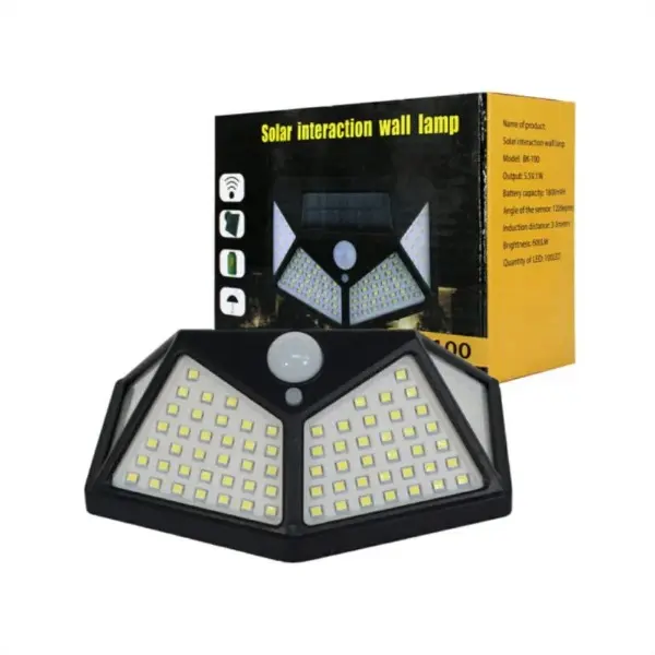 Lámpara de Pared Solar de 100 Led