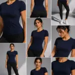 Camiseta moldeadora deportiva cuello redondo Powerfit con control abdominal - estilizas tu figura y mejoras tu postura con total comodidad - Imagen 4