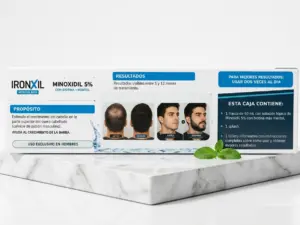 Minoxidil 5% con Biotina Mentol Ironxil