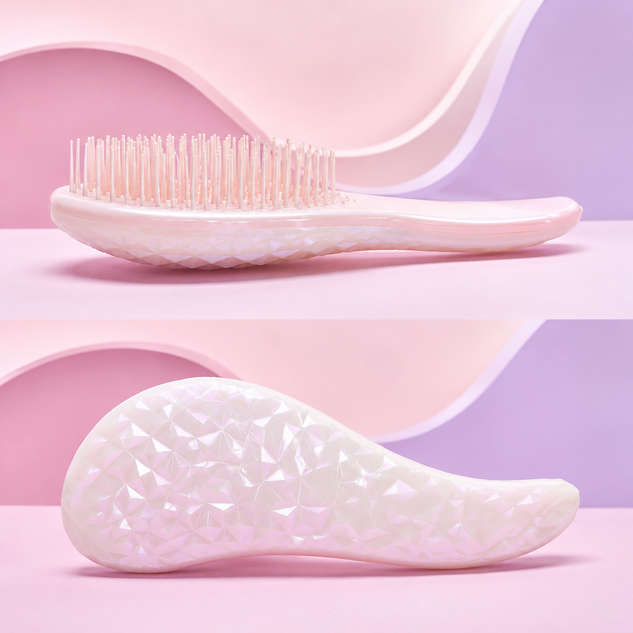 Set x3 Cepillo para definir rizos y desenredar sin tirones - Controla el frizz y facilita tu rutina de peinado diario