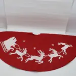 Pie de árbol de navidad rojo de 1 metro - Oculta la base metálica y embellece tu hogar