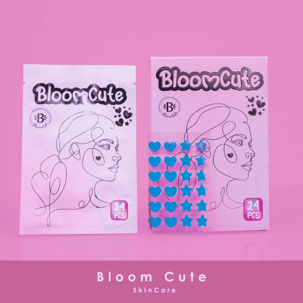 Set x2 Parches hidrocoloides para acné diseño corazón Bloomshell x 24 - Absorben las impurezas mientras protegen tu piel durante el día - Imagen 2