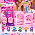 Radio Walkie Talkie infantil para niñas con diseño liviano - Fomenta la comunicación y la diversión al aire libre - Imagen 2