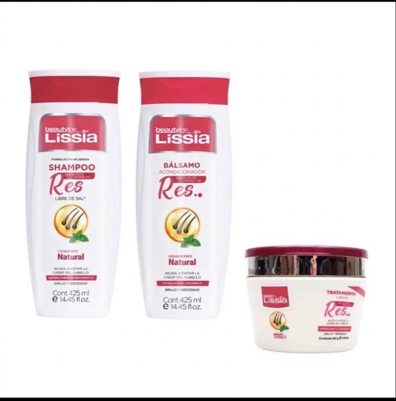 Kit Capilar Beautyline Lissia Aceite Mano de Res - fortalece tu cabello y reduce la caída desde la raíz