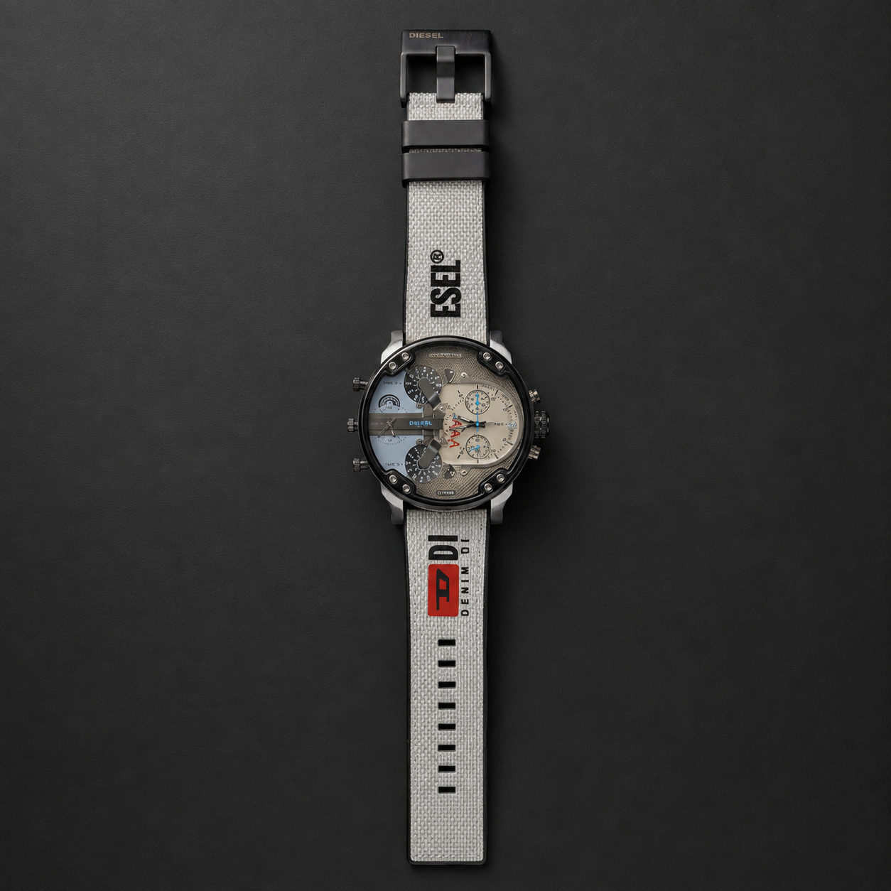 Reloj Diesel Mr Daddy Lona esfera grande multifunción - Destacas con un diseño deportivo y llamativo