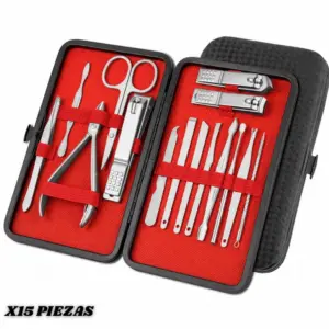 Set x2 Kit de Limpieza de Uñas Manicure X15 de Acero - Mantén tus manos impecables desde casa