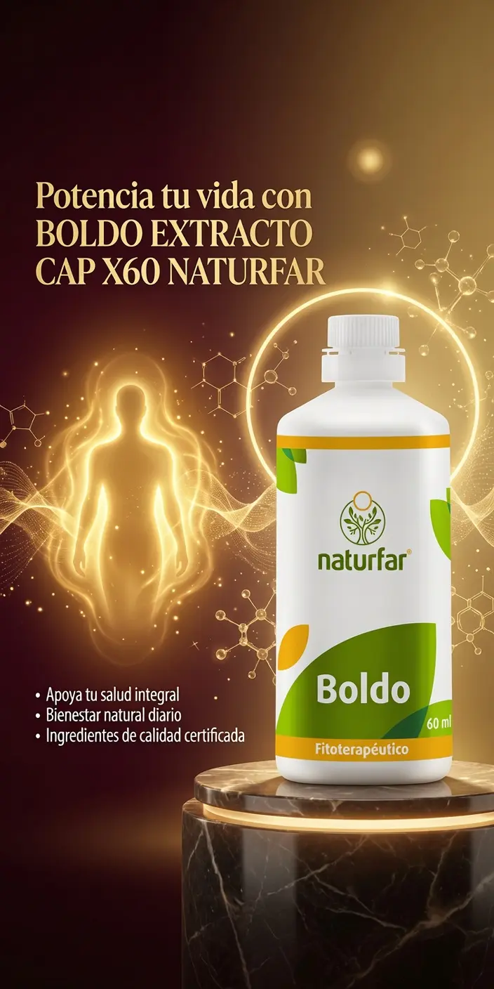 Set x2 Extracto de Boldo Naturfar 60 Cápsulas - Mejora la digestión pesada