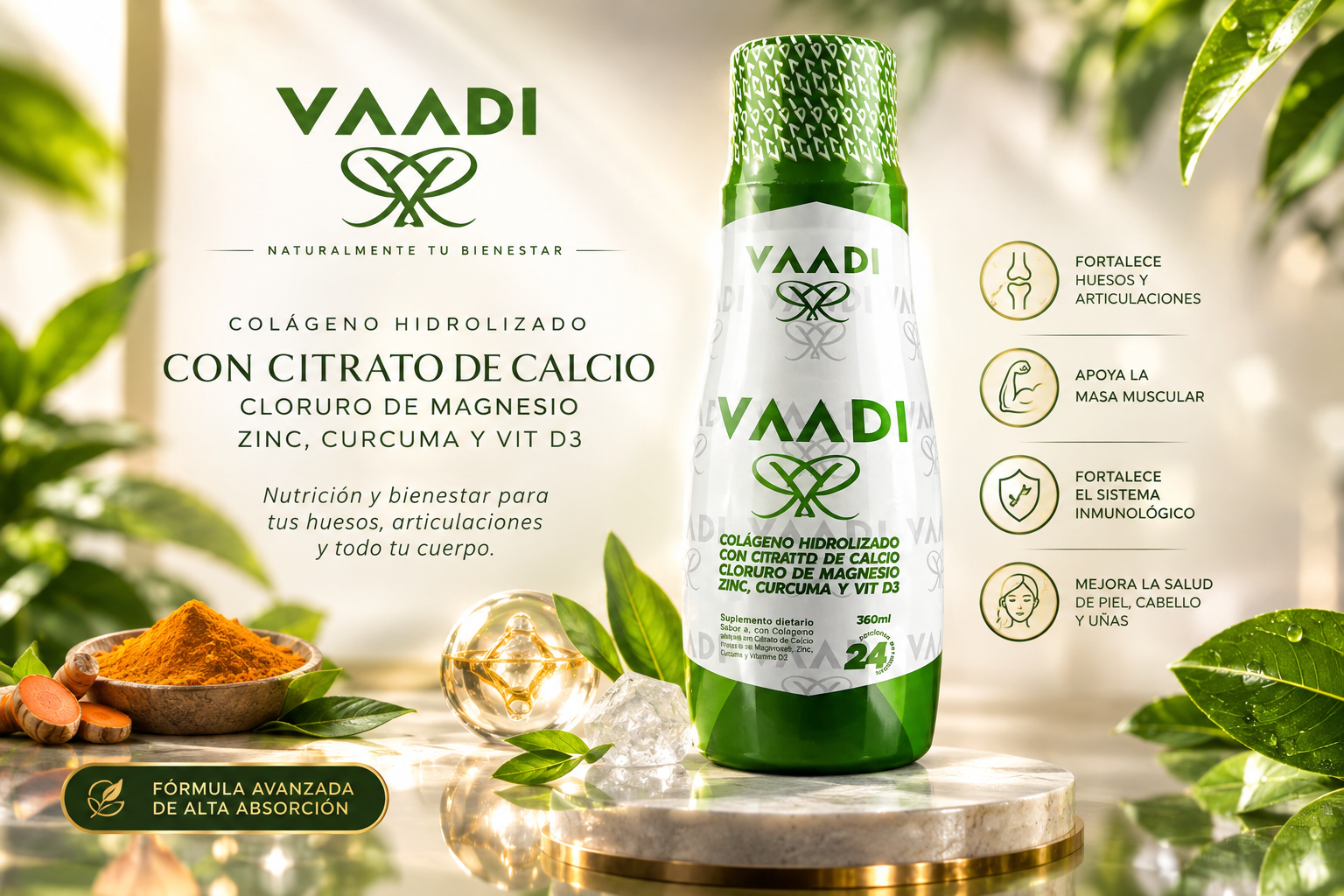 Vaadi Dolor 330 Ml con Estevia - Imagen 3