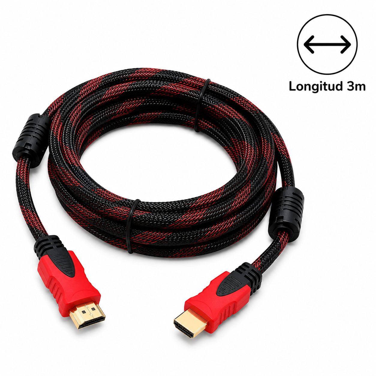 Cable Hdmi Mallado 3 Metro