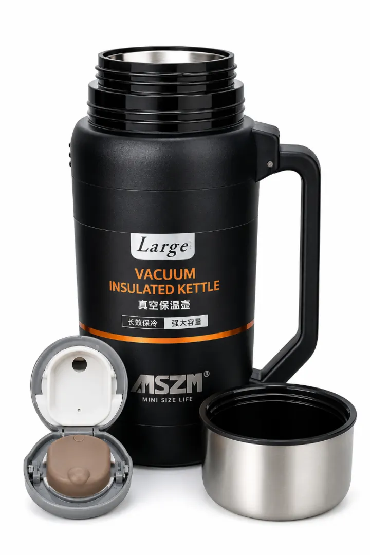 Termo de Acero Inoxidable Vacuum 1500 ml con Tapa Hermética y Doble Taza - Disfruta tus bebidas a la temperatura ideal durante todo el día