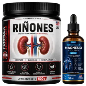 Suplemento en polvo para la salud renal y retención de líquidos de 600 g - Apoya el bienestar urinario y depura el organismo de forma natural