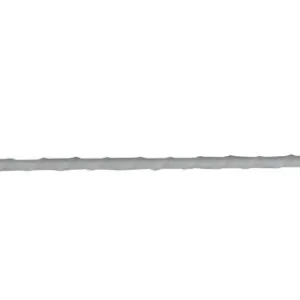 Antena de alta ganancia para camión de 90 cm, color plateado con base negra y punta roja.