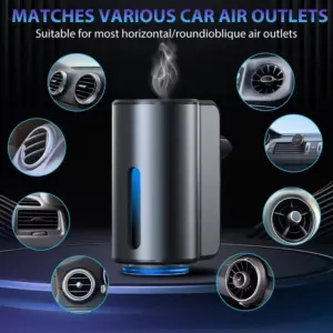 Humificador para carro y difusor de aromaterapia con 3 esencias - Purifica el aire y elimina malos olores eficazmente