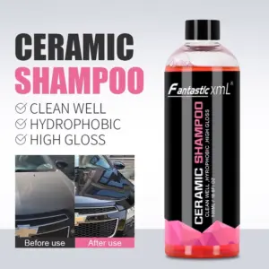 Champú cerámico para lavado de coches 500 ml con espuma densa - Protege la pintura y realza el brillo natural de tu vehículo