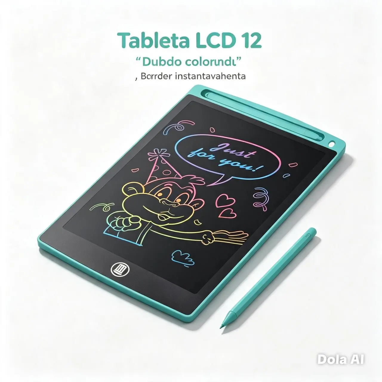 Set x3 Tableta de Escritura LCD 12 Pulgadas a Color - Fomenta la creatividad infantil sin generar desorden en casa