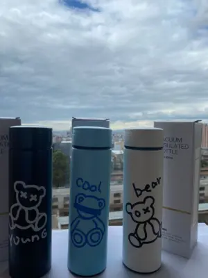 Termo Acero Inoxidable 500Ml Diseño Oso