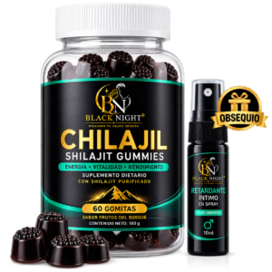 Gomas de Shilajit Natural con Extracto Purificado - Aumenta tu energía física y concentración mental