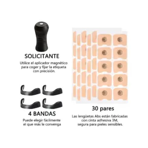 Dilatador nasal magnético antirronquidos y deportivo - mejora el flujo de aire y reduce los ronquidos al dormir