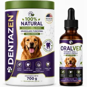 Proteína limpiadora para encías de perros y aliento fresco - Neutraliza los malos olores bucales de forma natural