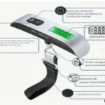 Set x2 Balanza digital portátil para maletas de viaje - Evita cobros por sobrepeso en el aeropuerto