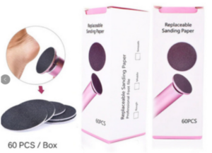 Set x2 Repuestos de lija para removedor de callos y pedicura en casa - Elimina las durezas eficazmente para mantener tus pies suaves