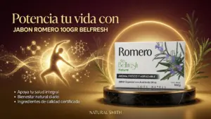 Set x5 Jabón de Romero Natural Smith 100g con aceite de oliva - Nutre y refresca tu piel diariamente