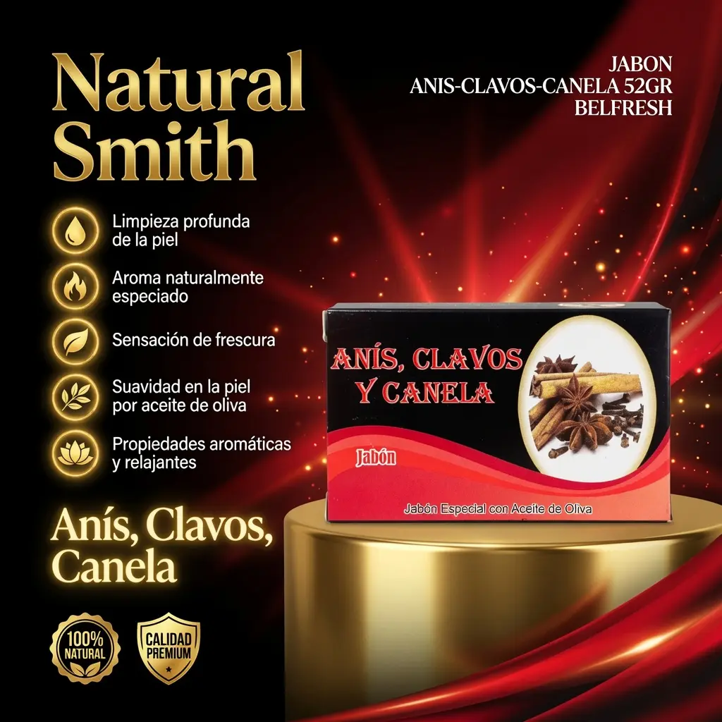 Jabon Anis-Clavos-Canela 52Gr Belfresh - Imagen 2