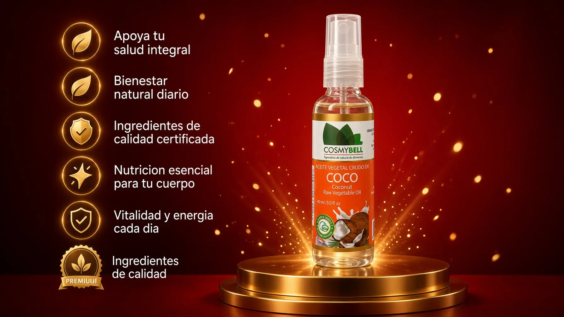 Aceite de Coco Spray X60 Ml Cosmybel
