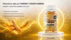 Turmeric y Ginger Gummies Ginger Flavor
