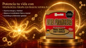 Bebida líquida Vitafrancesa Terapia con maca y borojó - Aumenta tu energía y rendimiento diario